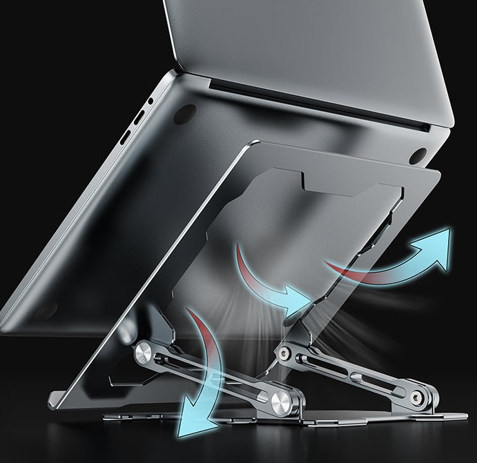 Adjustable Aluminum Laptop Stand – Portable Riser & Holder