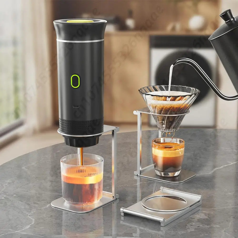 Portable Coffee Maker – 3-in-1 Electric Espresso Machine with Wireless Heating