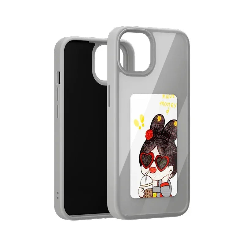 Smart E-Ink Screen Phone Case RIGTFKY NFC – DIY Custom Display for iPhone