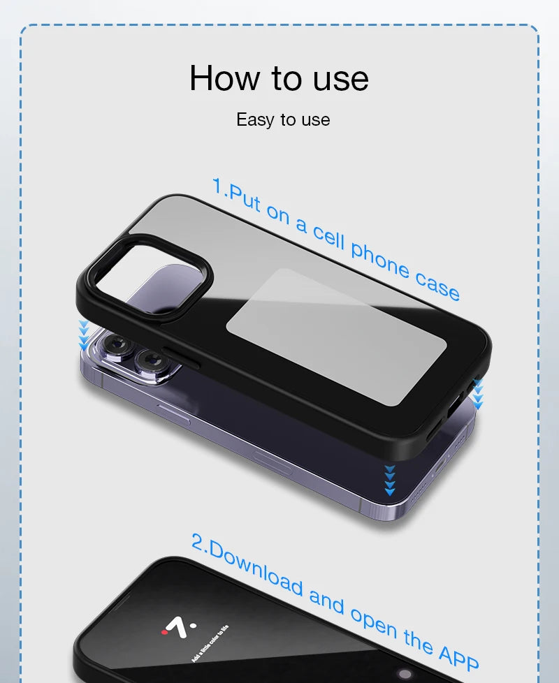 Smart E-Ink Screen Phone Case RIGTFKY NFC – DIY Custom Display for iPhone
