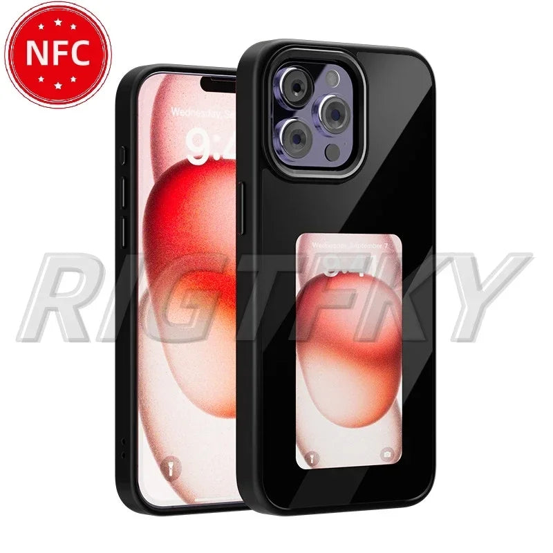 Smart E-Ink Screen Phone Case RIGTFKY NFC – DIY Custom Display for iPhone