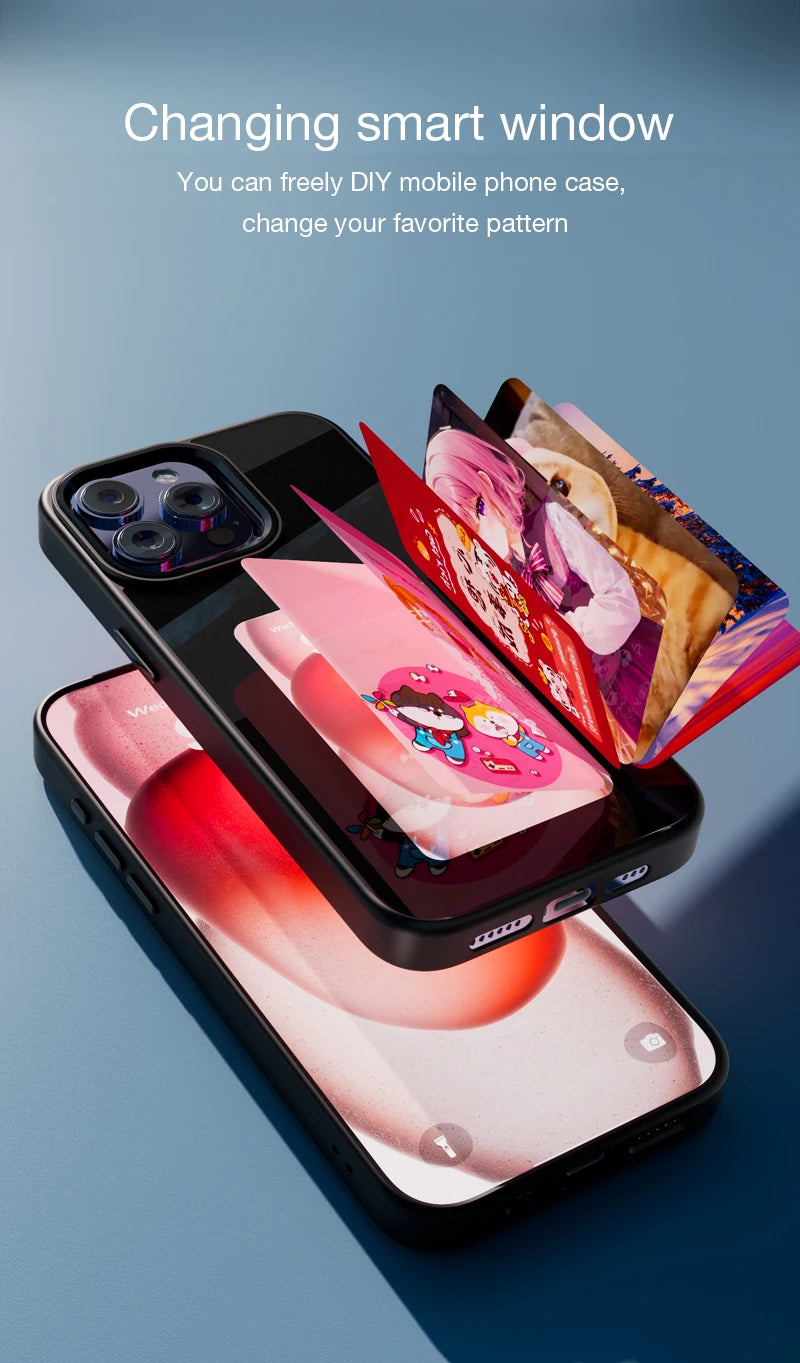 Smart E-Ink Screen Phone Case RIGTFKY NFC – DIY Custom Display for iPhone