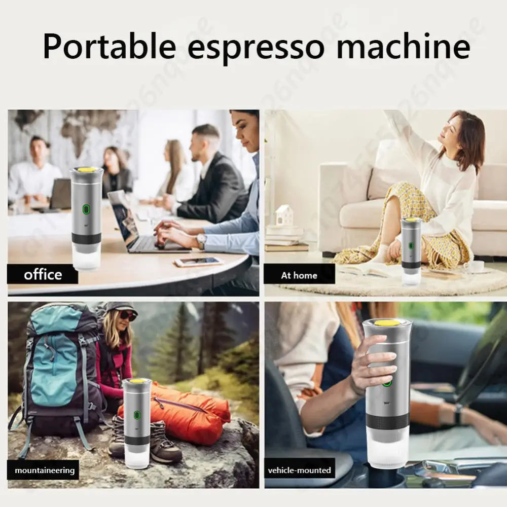 Portable Coffee Maker – 3-in-1 Electric Espresso Machine with Wireless Heating