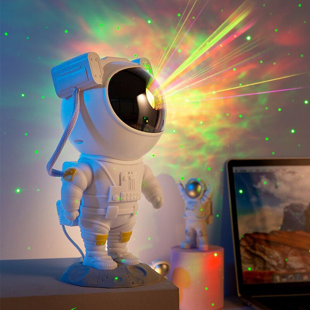 Astronaut Galaxy Star Projector – USB Nightlight Table Lamp