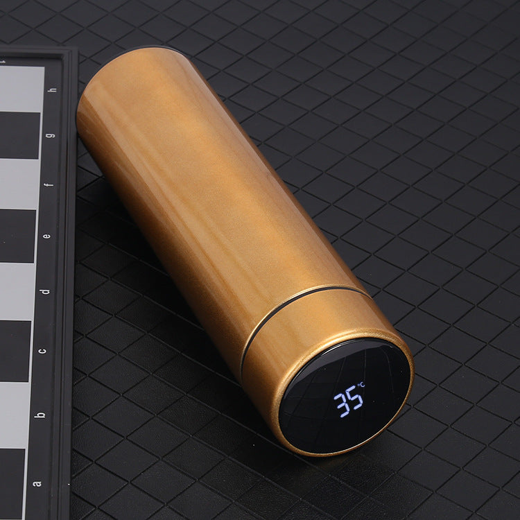500ml Smart Stainless Steel Water Bottle – LED Temperature Display Flask