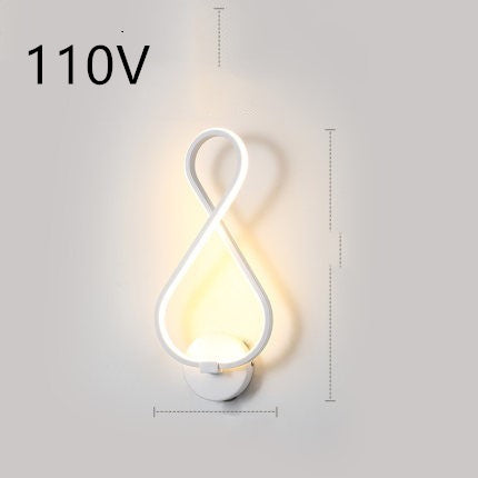Nordic Minimalist LED Wall Lamp – Bedroom Bedside Light