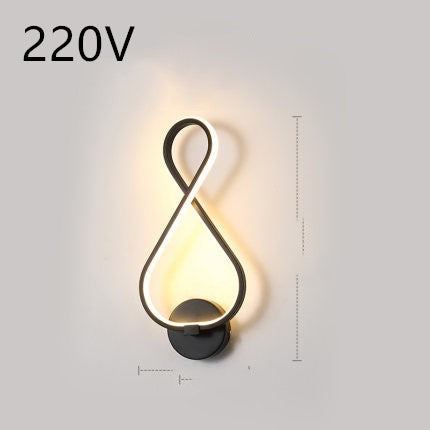 Nordic Minimalist LED Wall Lamp – Bedroom Bedside Light