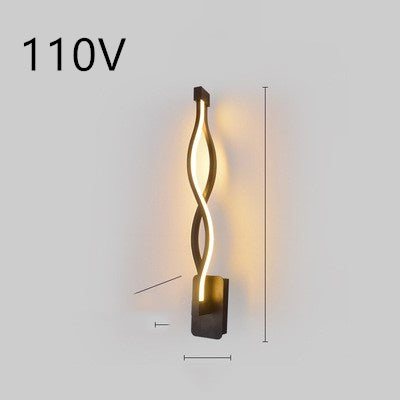 Nordic Minimalist LED Wall Lamp – Bedroom Bedside Light
