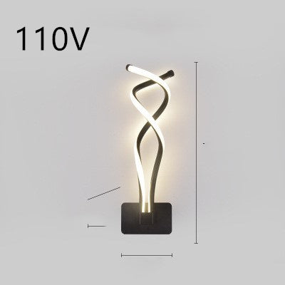 Nordic Minimalist LED Wall Lamp – Bedroom Bedside Light