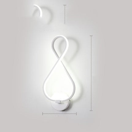 Nordic Minimalist LED Wall Lamp – Bedroom Bedside Light