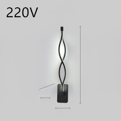 Nordic Minimalist LED Wall Lamp – Bedroom Bedside Light