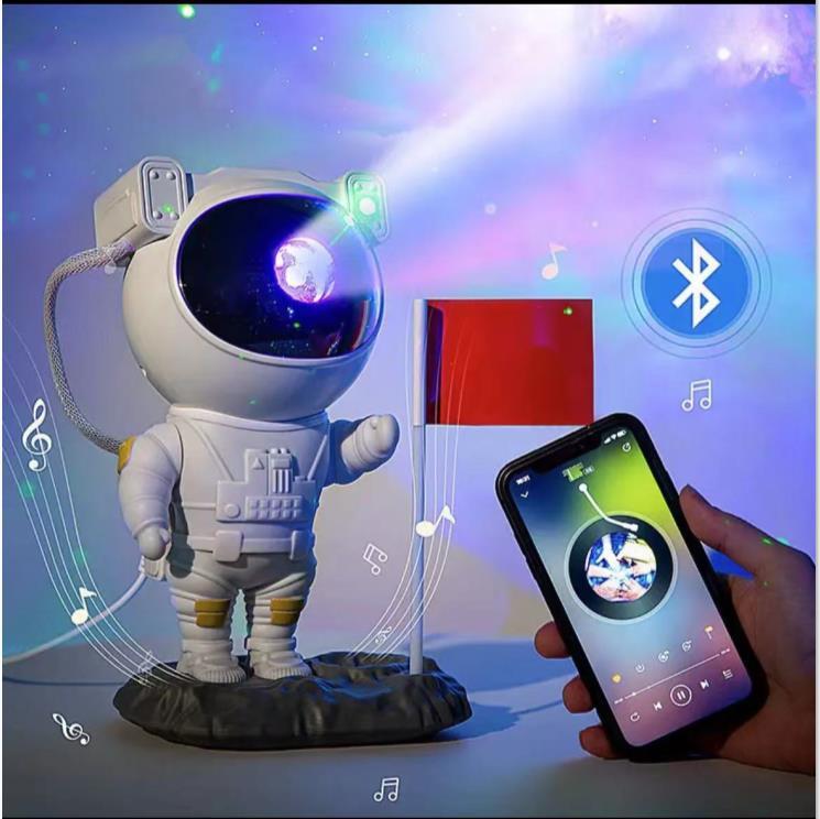Astronaut Galaxy Star Projector – USB Nightlight Table Lamp