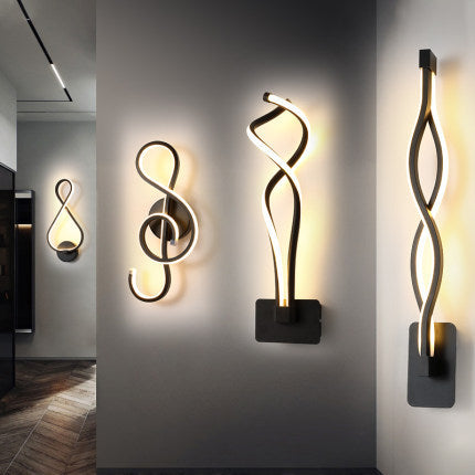 Nordic Minimalist LED Wall Lamp – Bedroom Bedside Light