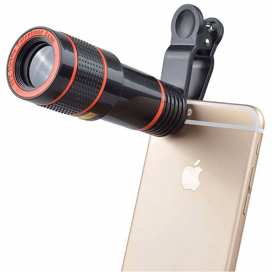 12X Telephoto Lens for Smartphones – Clip-On Camera Zoom