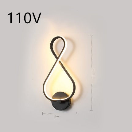 Nordic Minimalist LED Wall Lamp – Bedroom Bedside Light