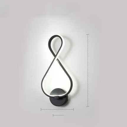 Nordic Minimalist LED Wall Lamp – Bedroom Bedside Light