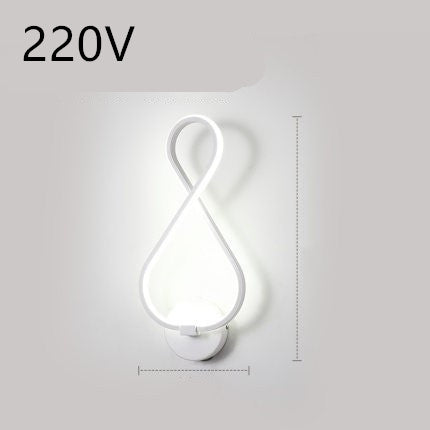 Nordic Minimalist LED Wall Lamp – Bedroom Bedside Light
