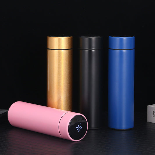 500ml Smart Stainless Steel Water Bottle – LED Temperature Display Flask