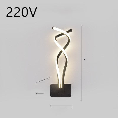 Nordic Minimalist LED Wall Lamp – Bedroom Bedside Light