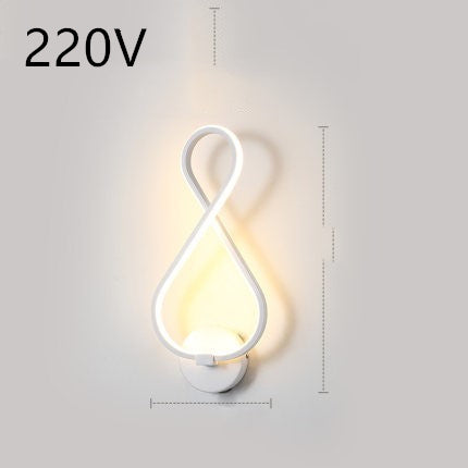 Nordic Minimalist LED Wall Lamp – Bedroom Bedside Light