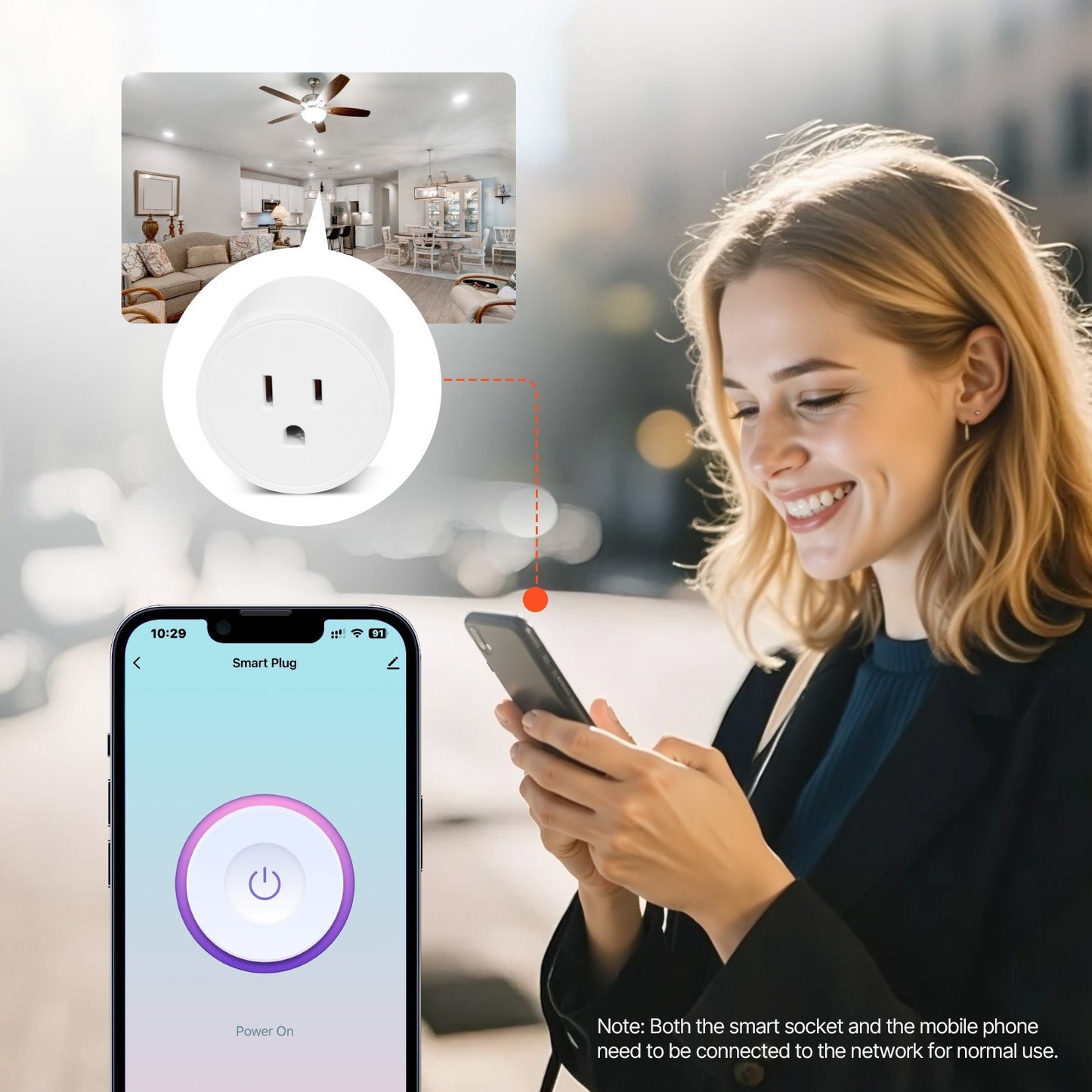 Smart WiFi Plug – 4 Pack, Works with Alexa & Google Home