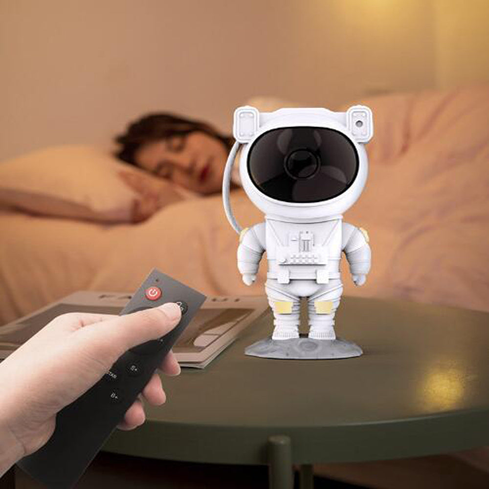 Astronaut Galaxy Star Projector – USB Nightlight Table Lamp