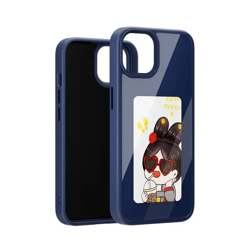 Smart E-Ink Screen Phone Case RIGTFKY NFC – DIY Custom Display for iPhone