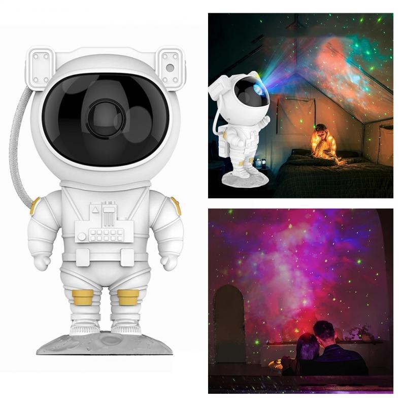 Astronaut Galaxy Star Projector – USB Nightlight Table Lamp