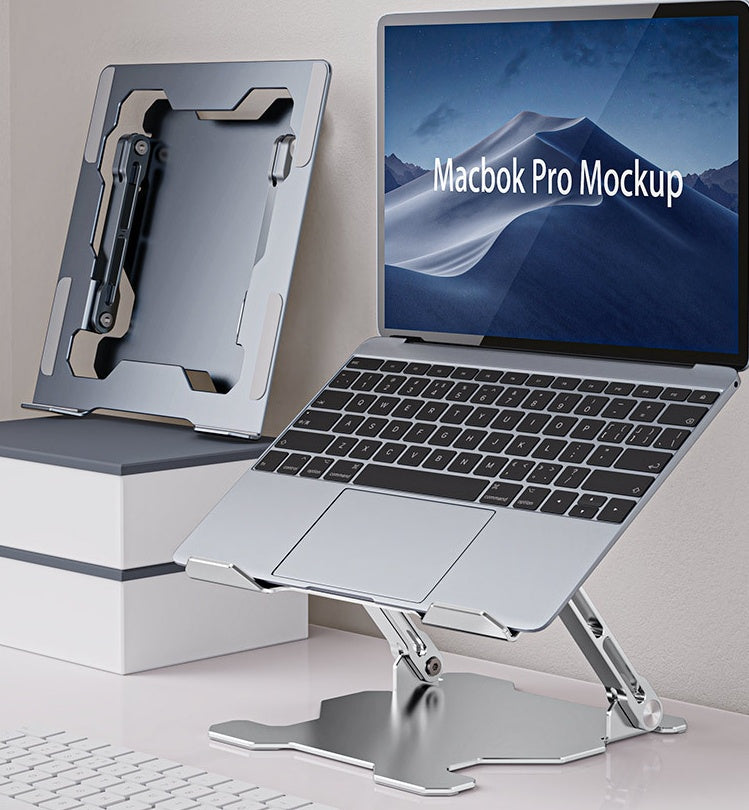 Adjustable Aluminum Laptop Stand – Portable Riser & Holder