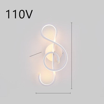Nordic Minimalist LED Wall Lamp – Bedroom Bedside Light
