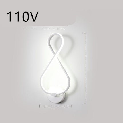 Nordic Minimalist LED Wall Lamp – Bedroom Bedside Light