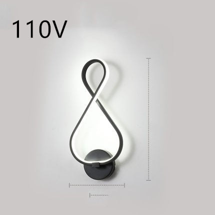 Nordic Minimalist LED Wall Lamp – Bedroom Bedside Light