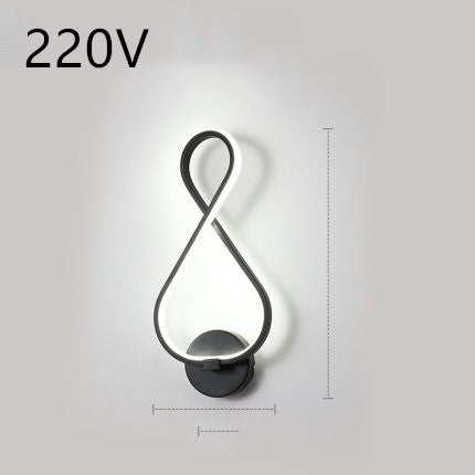 Nordic Minimalist LED Wall Lamp – Bedroom Bedside Light